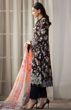 Alzohaib SBE-23-04 Sunshine Bloom Embroidered Cutwork Edition Original brand suit fabric and photography lite diffrance in actual print. Trouser Embroidery, Chikankari Dupatta, Pakistani Dresses Casual, Suit Fabric, Shalwar Kameez, Pakistani Outfits, Extra Fabric, Cut Work, Pakistani Dresses