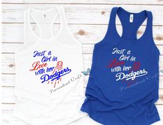 Just a GIRL in LOVE with her DODGERS, Family Dodgers Baseball T-shirt, Daddy Since, Daddy Mommy Son & Daughter, New Father by PersonalizedCraft on Etsy Blue Custom Print Fan Apparel Top, Dodgers Shirt, Mommy Son, Dodgers Shirts, New Father, Moreno Valley, Buster Posey, Mommy And Son, New Fathers