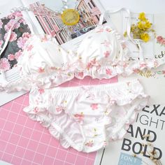 Color: E, Cup Size: M Deer Doll, City Japan, Anime Lingerie, 00s Fashion, Cute Bras, Cute Strawberry, Reference Photos, Kawaii Clothes, Set Women