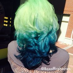 Hair Color Multicolor, Hair Color Patterns Ideas, Hairdye Inspo Long Hair, Crazy Dyed Hair, Sci Fi Hair, Teal Hair Color Ideas, Orange And Blue Hair, Hair Dye Inspiration, Oil Spill Hair