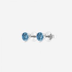 Add a striking burst of color to your everyday looks with these blue diamond stud earrings. Crafted into a timeless round shape, these blue lab grown diamonds create the perfect blend of vibrance and elegance. The captivating hues enchant will everyone around you, no matter the occasion. Blue Sapphire Diamond Earrings With Brilliant Cut, Blue Diamond Gemstone Earrings For Anniversary, Blue Diamond Earrings With Diamond Cut, Blue Gemstone Diamond Earrings For Anniversary, Blue Diamond Cut Earrings, Blue Diamond Earrings With Brilliant Cut, Blue Round Diamond Earrings Fine Jewelry, Blue Diamond Cut Diamond Earrings, Blue Brilliant Cut Diamond Earrings