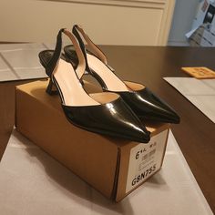 Girl Bought Them At H&M But They Do Not Fit. Never Worn Size 6 And 1/2 Black Fitted Slingback Pumps For Office, H&m Heels For Spring Party, Chic Formal Heels By H&m, Elegant H&m Heels For Spring, Elegant H&m Heels For Formal Occasions, H&m High Heel Party Heels, Chic High Heel H&m Heels, H&m Heels, Womens Pumps