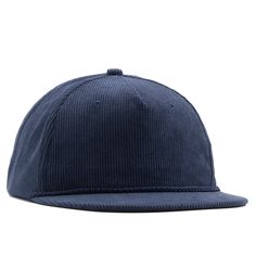 A 5-panel, structured corduroy rope cap for those you prefer a more boxy fit than our relaxed Floppy Corduroy Premium Corduroy 5-Panel Structured Pinch Front Crown Snapback Custom Embroidery, Online Design, Custom Clothes, Custom Design, Crown, Embroidery, Navy