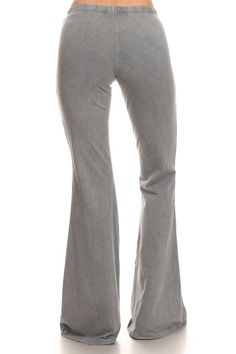 So Amazing! Looks like mineral jeans, but feels like leggings, has elastic waist. Each item is hand-dyed, should expect variations. American made Cotton/Spandex 93/7 Jersey. Great Resort Wear! Stay Sexy! Nine To Five, Bell Bottom Pants, Bell Bottom, Staple Pieces, Acid Wash, American Made, Resort Wear, Online Purchase, Bell Bottoms