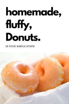 Food Fluffy Doughnut Recipe, Fluffy Donut Recipe, Fried Doughnut Recipe, Homemade Doughnut Recipe, Doughnut Recipes, Doughnut Recipe Easy, Easy Donut Recipe, Doughnuts Recipe, Yeast Donuts