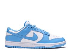 Dunk Low 'University Blue' - Nike - DD1391 102 - white/university blue/white | Flight Club Adidas Human Race, Unc University, Nike Air Tailwind, New Nike Air Force, Nike Branding, Nike Waffle, Nike Models, Nike Kyrie, Air Jordan 4 Retro