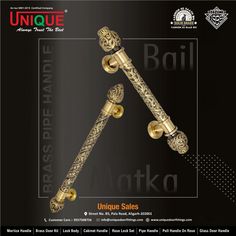 Unique Sales (Aligarh)
Contact: Mr. Yash Agrawal - +91 9557508756

For inquiry via WhatsApp click: https://bit.ly/9557508756_

Email: info@uniquedoorfittings.com
Website: www.uniquedoorfittings.com
Instagram: https://www.instagram.com/unique_hardware_/profilecard/?igsh=MTQzenUyd2Z6ampoeQ== Brass Pipe, Lock Set, Door Kits, Brass Door, Brass Decor, Brass Handles