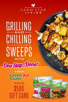 grilling and chilling sweeps with one step - done from farm star giveaways