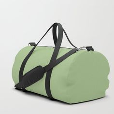 No need to muffle your duffle game. Our duffle bags are sure to be your new favorite gym and travel go-to, featuring crisp printed designs on durable spun poly fabric for a canvas-like feel. Constructed with premium details inside and out for ultimate protection and comfort. Available in three sizes.       - Crafted with durable spun poly fabric for high print quality    - Soft polyester lining with interior zip pocket    - Adjustable shoulder strap with foam pad and carrying handles    - Double Travel Duffle Bag, Mid Century Mod, Green Ombre, Travel Duffle, Duffle Bag Travel, Olive Green Color, Pastel Green, Overnight Bag, Medium Bags