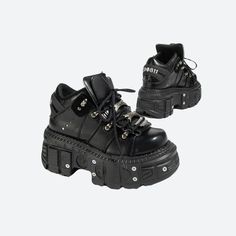 Y2k Grunge Aesthetic, Mary Jane Platform Shoes, Plateau Sneaker, Fall Sweaters For Women, Platform Shoes Heels, Black Platform Shoes, Kawaii Accessories