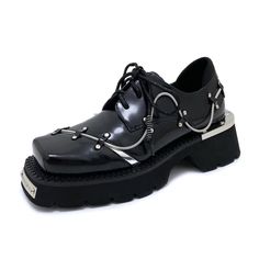 Enrich your shopping list wisely at SolaceConnect.com. Men's Retro Punk British Style Thick Sole Big Toe Lace-up Casual Shoes #menshoesonline #menshoesforsale #menshoesfashion #menshoes #menshoesshop #shoesaddict #menshoestyle #menshoesstyle #shoestore #menshoesfashions #menshoes2019 #menshoesph #shoestyle #menshoes2017 #menshoesoninstagram #menshoestore #menshoeshop #menshoes2018 #menshoesimport #menshoesaddict #shoesforsale Spring Footwear, Rock Style Outfits, Punk Shoes, Black Platform Shoes, Rock Outfit, Style Rock, Retro Punk, Punk Rock Fashion, Style Punk