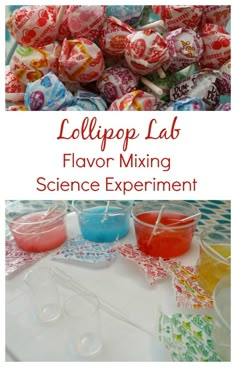 lollipop lollipop lab flavoring science experiment with text overlay reading lollipop lab flavor mixing science experiment