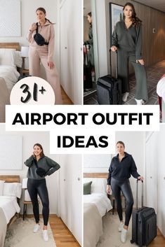 Plane Outfit Airport Style, Casual Airport Outfit, Airport Outfit Comfy, Airport Outfit Winter, Cute Airport Outfit, Airport Outfit Ideas, Comfy Airport Outfit