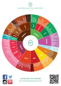 the australian tea master's wheel is shown in red, green and blue colors