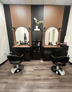 the salon is clean and ready for customers to use