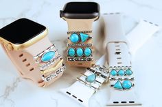 Apple Watch Charms. Turquoise Stackable Watch Band Charms for Apple Watch, Fitbit, Iwatch Band Charms, Apple Watch Accessories. - Etsy Apple Watch Charms, Apple Watch Charm, Watch Band Charms, Watch Charms, Apple Watch Accessories, Dope Jewelry, Watch Accessories, Watch Strap, Apple Watch Bands