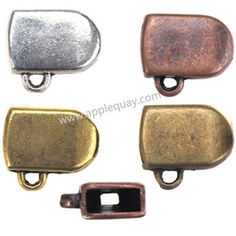 four different types of metal buckles