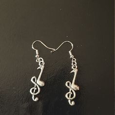 Music Note Earrings Music-themed Silver Earrings, Silver Nickel-free Music-themed Earrings, Music Note Earrings, Y2k Music, Music Note, Music Notes, Cute Earrings, Favorite Jewelry, Jewelry Earrings Dangle