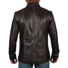 Description This Atlanta dark brown distressed leather jacket is 100% genuine leather, with viscose lining, button closure and belted adjusted cuffs to uplift the attire's appearance.It features four patch pockets with large red buttons and shirt style collar to give it an adventurous look. Material: Genuine Leather lined with Polyester Key Features: Zip Closure , Coat collar Style Pockets: Four External Patch Pockets and two inside pockets Color: Dark Brown Order Processing & Shipping The estim Casual Leather Blazer With Snap Buttons, Fitted Brown Leather Jacket With Double Button Closure, Fitted Brown Leather Jacket With Lapel Collar, Rugged Leather Jacket With Button Closure For Work, Fall Leather Biker Jacket With Buttons, Winter Leather Jacket Button-up, Winter Leather Button-up Jacket, Leather Jacket With Lapel Collar And Double Button Closure, Rugged Leather Jacket With Button Closure