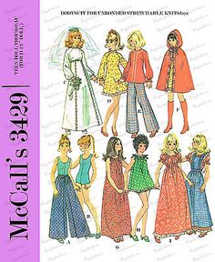 an old fashion sewing pattern for women's dresses and skirts with hoods on them