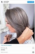 blending in greys in brown hair pictures - Yahoo Image Search Results Gray Hair Blending, Rarest Hair Color, Hair Dye Brands, Gray Blending, Hair Dye Removal, Honey Blonde Hair Color