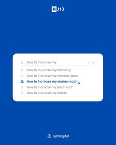 the text reads, how to increase my followers reach? and an image of a blue background