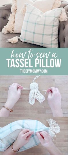 how to sew a tassel pillow