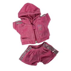 8 Pink Jogging Outfit Kids Baby Boy's Baby Boy Teddy Bear, Cute Pink Outfits, Build A Bear Outfits, Jogging Outfit, Bear Clothes, Sparkly Shorts, My Little Pony Costume, Blue Nose Friends, Teddy Bear Clothes