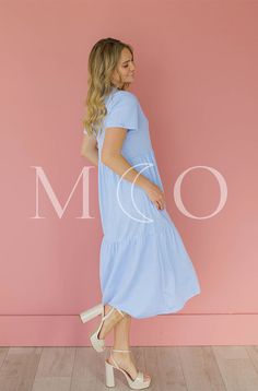 A customer's favorite Tee Dress is back in NEW colors for Spring/Summer! Our Kelsey is made for the runs to the grocery store, date night, vacations, cover ups for swimsuits, & so much more! A versatile style that can be dressed up or down. Additions include pockets, high end fabric that does not pill, or fade with wear! Product Fit + Details: High quality T-shirt fabric Round neckline Pockets True to size Loose comfortable fit Flowy fabric Tiered skirt Available in Periwinkle, & Mauve Mist, Bri Casual Nursing Friendly Summer Dresses, Casual Summer Nursing Friendly Dresses, Summer Maternity Dress With Nursing Friendly Short Sleeves, Summer Maternity Dress With Short Sleeves, Breezy Relaxed Fit Dress For Day Out, Summer Brunch Relaxed Fit Maxi Dress, Relaxed Fit Summer Maxi Dress For Brunch, Summer Beach Maternity Dress With V-neck, Summer Cotton Maternity Dress Nursing Friendly