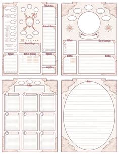 the printable planner pages are lined up and ready to be used in your project