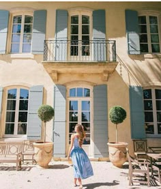 Exterior House Shutters, French Country Exterior, Blue Shutters, Magical Home, Provence Style, Gal Meets Glam