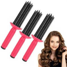 Welcome to Cosmug! 3Pc Self Grip Hair Rollers Curly Hair Styler Tool Air Hair Styler Hair Fluffy Curling Roll Comb Air Volume Comb Hair Brush Styler For Curly Curling Tool Hair Curlying Roll Comb Features: Anti-Slip Design: The Air Volume Comb Is Engineered With Small Dots On The Teeth That Enhance Friction And Hair From Tangling. With This Innovative Design, You Can Easily Create Your Desired Hairstyle Without Any Hassle Or . Ease Of Use: Styler Your Hair With Ease Using The Air Volume Comb, Pe Rollers Curly Hair, Diy Hairs, Hair Straightener Cream, Curly Hair Mousse, Hair Dryer Styler, Styler Hair, Blow Dryer With Comb, Curly Hair Brush, Curling Tools