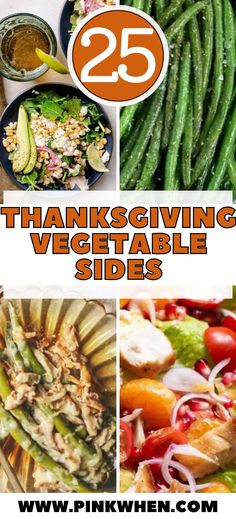 25 thanksgiving vegetable sides with the title overlay