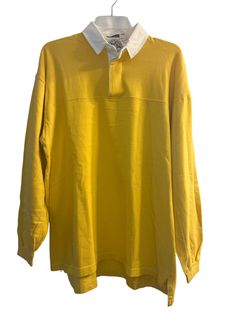 Embrace the vintage charm with this Gant Salty Dog rugby-style long sleeve shirt in a vibrant yellow hue and a contrasting white collar. Sized at Large, this shirt captures the classic appeal of retro fashion. Elevate your wardrobe with this timeless piece that seamlessly combines comfort, style, and a touch of sporting heritage. Yellow Long Sleeve Shirt, Style Long Sleeve Shirt, Rugby Fashion, Salty Dog, Yellow Long Sleeve, Disney Outfits, Comfort Style, White Collar, Collar Shirts