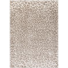 an animal print rug on a white background