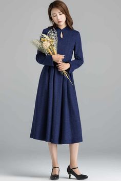 Elegant vintage vibes with this modest wool dress. Perfect for a classy look. 

SKU 2401 
Link in bio 

#VintageFashion #ModestStyle #WoolDress #ClassicAttire #Fashionista #Xiaolizihandmade Elegant High Neck Long Sleeve Dress For Fall, Formal Fall High Neck Midi Dress, Formal High-neck Midi Dress For Fall, Formal High Neck Midi Dress For Fall, Wool Long Sleeve Midi Dress For Fall, Fall Long Sleeve Wool Midi Dress, Wool Midi Dress With Long Sleeves For Fall, Fall Wool Midi Dress With Long Sleeves, Wool Long Sleeve Midi Dress For Spring