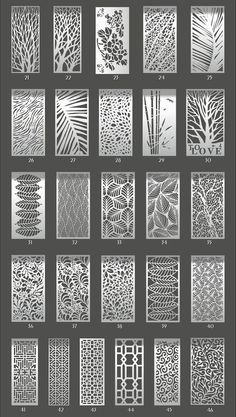 the different types and shapes of laser cut paper that can be used to make decorative wall art