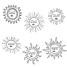 sunshine flash Sunshine With Face Tattoo, Small Groovy Tattoos, Sun With Sunglasses Tattoo, Simple Hippy Tattoos, Sun Doodle Tattoo, Sun Minimalist Drawing, Squiggly Sun Tattoo, Cute Linework Tattoo, Sun Sketch Simple