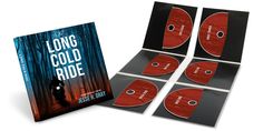 the long cold ride book and cd cover are shown in front of four discs with an image of a bear