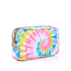 Nwt Stoney Clover Lane Small Pouch In Vibrant Pastel Tie Dye. New With Tags And Packaging. This Is A Discontinued Style! Dimensions: 9.5" X 2" X 5" Gold-Tone Zip Closure Tie-Dyed Print Lined Nylon; Lining: Nylon Pink Pouch For Summer Travel, Pink Travel Pouch For Summer, Pink Pouch For Daily Use, Pink Pouch For Daily Use In Spring, Pink Summer Travel Pouch, Trendy Multicolor School Pouch, Pink Pouch For Daily Use In Summer, Pink Rectangular Cosmetic Bag For Summer, Summer Pink Rectangular Cosmetic Bag