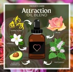 Attraction Oil, Hoodoo Oils, Essential Oil Beauty