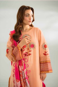 Nishat Linen 2 Piece - Fancy Embroidered Suit - 42401287 Eid Ul Adha C – Sara Clothes Spring Festive Cambric Sets, Festive Spring Cambric Sets, Unstitched Embroidered Cambric Fabric, Spring Designer Cambric Sets, Pink Designer Unstitched Suit For Spring, Unstitched Embroidered Suit For Festive Spring Season, Embroidered Unstitched Straight Kurta Suit For Spring, Spring Embroidered Unstitched Suit With Straight Kurta, Pink Cambric Unstitched Suit With Floral Embroidery