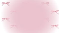 a pink background with small bows on each side and an empty space in the middle