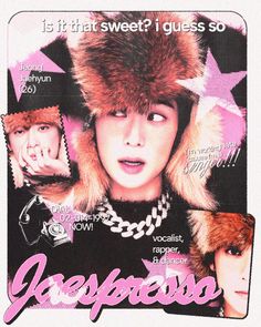 a magazine cover with an image of a woman in fur hat