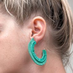 Stay on trend this season with these fashionable Suede Fringe Beaded Hoop Earrings! 2" Hoop Trendy Hoop Beaded Earrings For Pierced Ears, Small Hoop Earrings For Spring Beach Days, Small Hoop Earrings For Beach Spring Season, Small Hoop Earrings For Beach In Spring, Spring Beach Small Hoop Earrings, Green Hoop Earrings For Spring, Green Small Hoop Earrings For Spring, Bohemian Small Hoop Earrings For Spring, Trendy Green Hoop Earrings For Spring