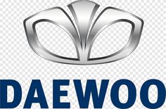 the daewoo logo is shown on a transparent background