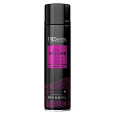 TRESemme Total Volume All-Day Lift hairspray, Need a volumizing hairspray with extra hold that really lasts? TRESemme Total Volume hairspray delivers an all-day hold for voluminous, lifted hairstyles. It can take time to style your hair, so it is essential to secure your looks in place with hair styling products that provide Maximum hold without stickiness. Formulated with collagen and Vitamin B5, the lightweight water-free volumizing spray gives your hairstyle the extra hold without stiffness, stickiness, or flyaways. For the best results from this finishing spray, create your style using your favorite TRESemme shampoo, conditioner, and hair styling products. With your hairstyle in place, finish with Total Volume hairspray - shake well, and hold the styling spray 1012 inches away from the Hair Spray For Hair Styling, Lifted Hairstyles, Tresemme Shampoo, Hair Thickening Spray, Hair Volume Spray, Volumizing Spray, Hair Styling Products, Thickening Shampoo, Makeup Board