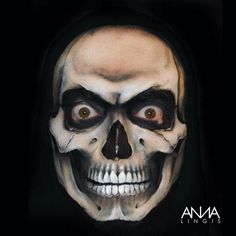 Realistic Skull Makeup, Men Skeleton Makeup, Horror Halloween Costumes, Horror Make-up, Cute Halloween Makeup, Halloween Makeup Diy, Halloween Makeup Scary