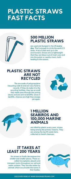 an info sheet describing how plastic straws are used to clean the water and protect it from