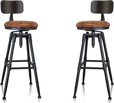 Amazon.com: MSMV 27-35 Inch (Set of 2) Vintage Industrial Bar Stool-Farmhouse Swivel Bar Stool-Swivel Kitchen Island Dining Chair-Kitchen Counter Height Adjustable Pipe Stool-Cast Steel Stool : Health & Household Kitchen Bar Counter, Steel Stool, Retro Bar Stools, Industrial Stool, Kitchen Island Dining, Industrial Bar Stools, Island Dining